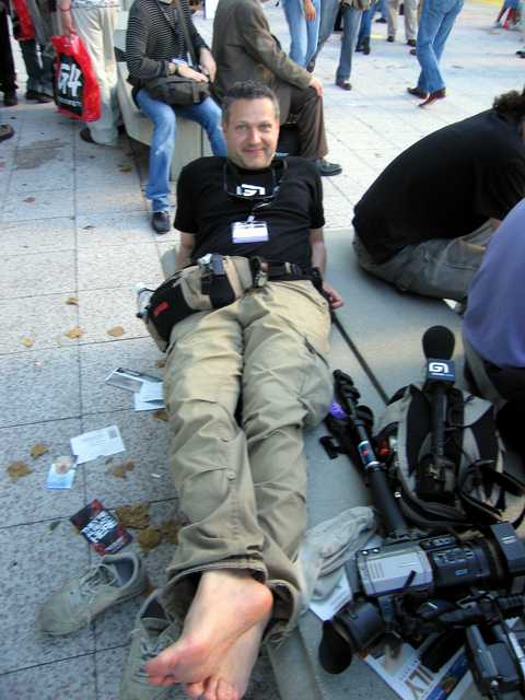 end of a shooting day at E3