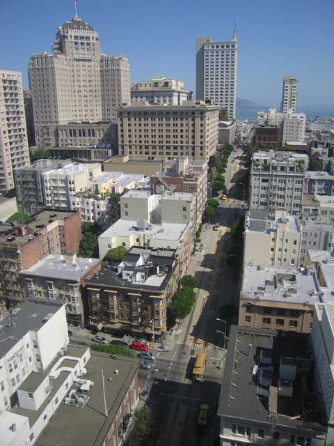San Francisco view on Powell Street